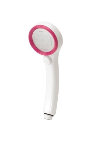 色：ピンク SANEI シャワーヘッド 節水 ストップ レイニー 【シャワー穴0.3mm 肌触り・浴