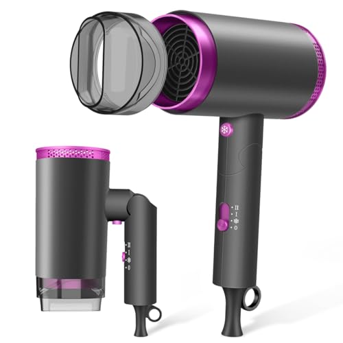 ドライヤー【2024業界新開発・超軽量デザイン】1400W 大風量 速乾 折り畳み式 ヘアドライヤー 3段階調節 静音 小型 マイナスイオン ヘアケア 過熱保護 軽い 携帯ドライヤ 家庭用 ヘアサロン