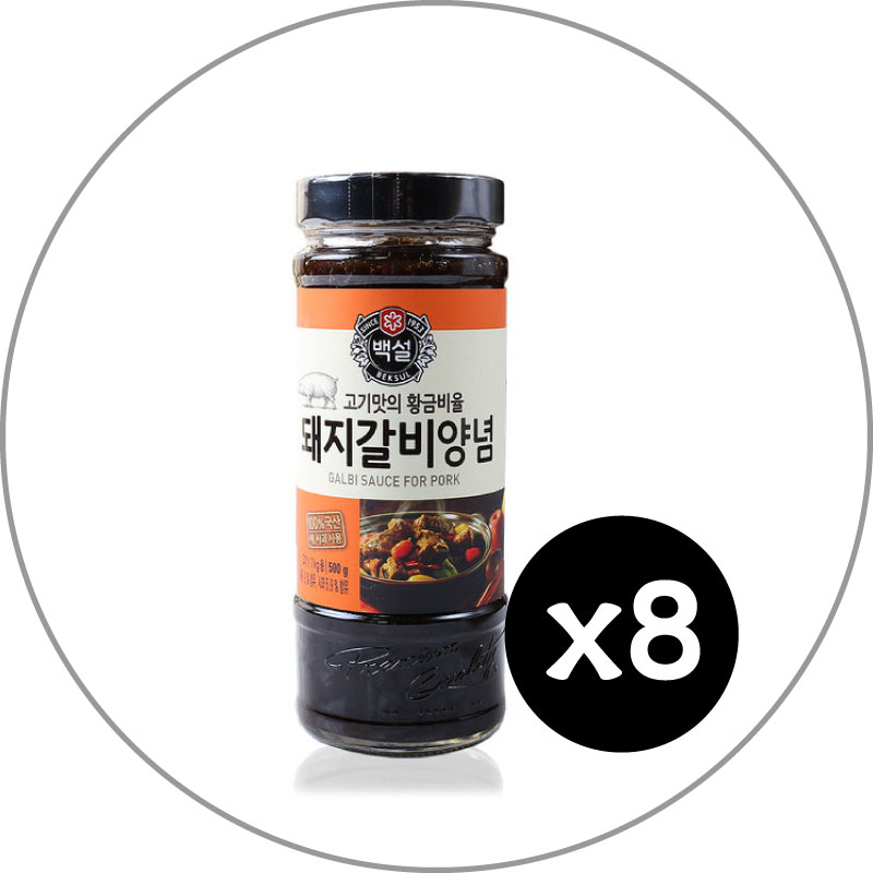 売れ筋新商品 CJ　白雪 豚カルビタレ　(500g)　8個 韓国調味料