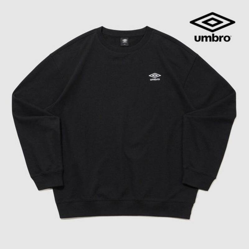 UMBRO 남여공용 에센셜 스몰로고 맨투맨 UR123CFS19 BLK 196968 1787444 1000770349166