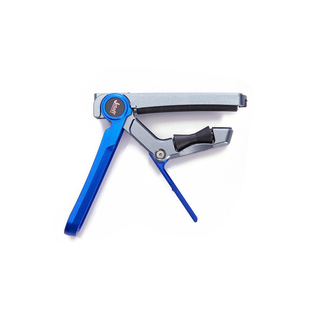 Jstaffシリーズ スライド式のギターカポタスト 転調 ワンタッチ 瞬時に移動できる メカニカルローリングカポ QYKJ-HDL-S1 青色 1個入り