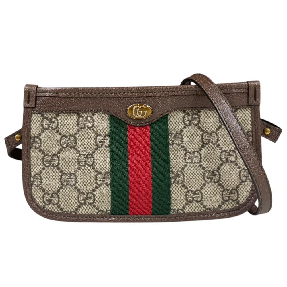 グッチ オフィディア ショルダーバッグ GGスプリームキャンバス 625753 ベージュ GUCCI 中古 美品