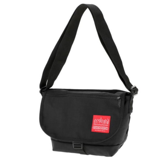 正規品 ナイロン メッセンジャーバッグ JR フラップ ジッパー ポケット ローレン マーティン ブラック 1605-JR-FZP-LAUREN BLKショルダーバッグ