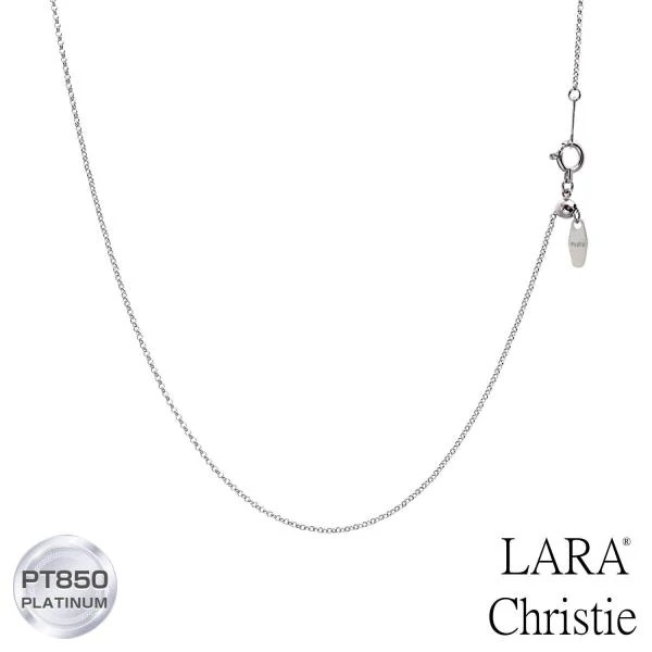 ネックレス チェーン プラチナ 最長45cm ロール チェーンのみ 幅1.0mm 約1.9g PT850 長さ調整可能 LCC