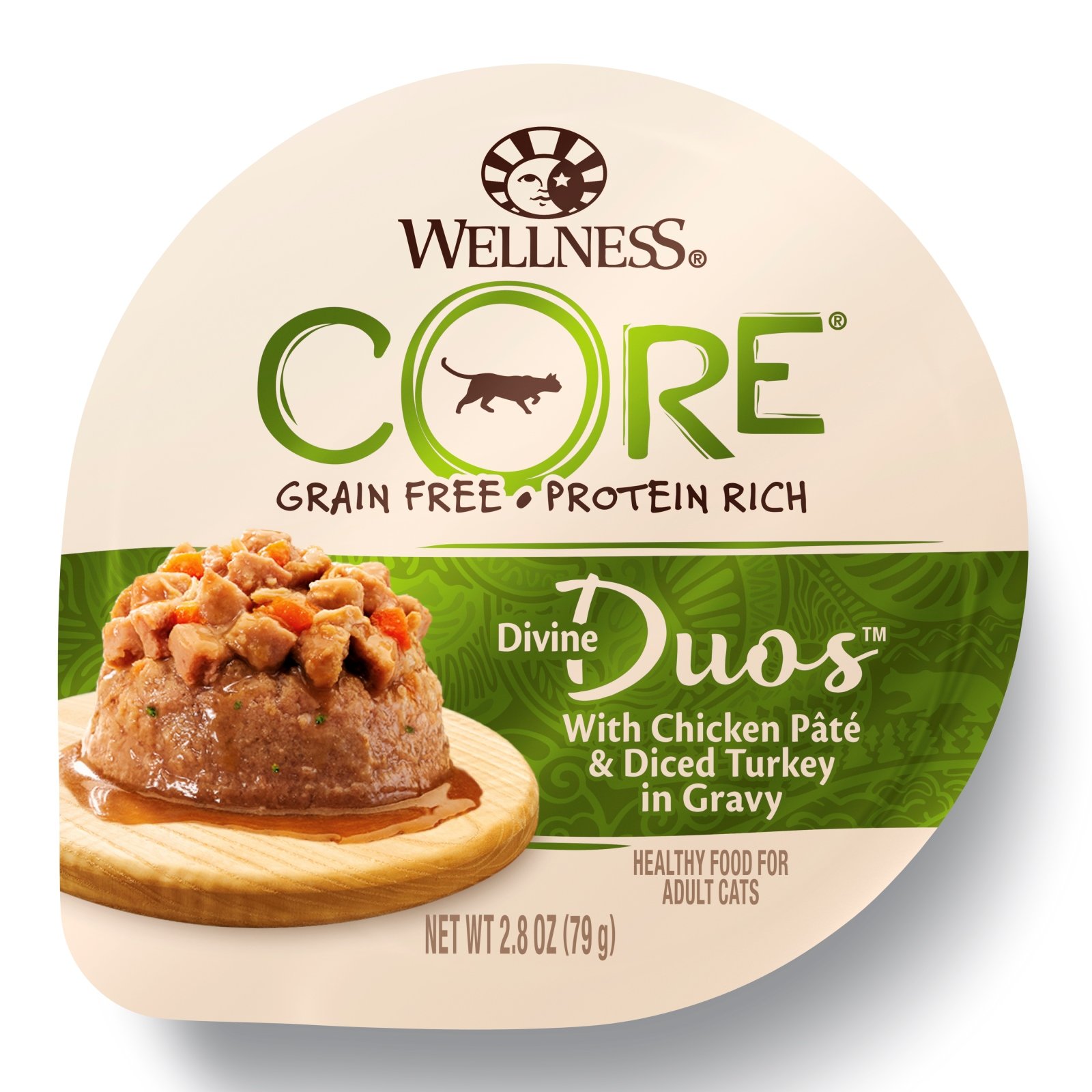 ウェルネス 【ケース販売】ディバインデュオ(穀物不使用) チキンパテ&角切りターキー 猫用 79g×24個入り (ケース販売)