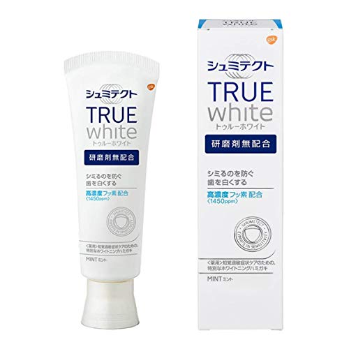 【まとめ買い】薬用シュミテクト トゥルーホワイト 研磨剤無配合 知覚過敏予防 歯磨き粉 80g【医薬部外品】6個