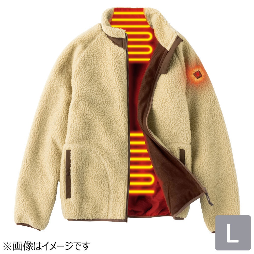 アイトスAITOZ AZ-8315-002-L 襟付きヒータージャケット (ベージュ L) AZ8315 AZ8315002L 11,858円