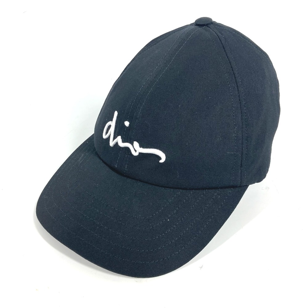 DIOR HOMME ディオールオム キャップ 733C901W8963 ロゴ バイカラー 帽子 キャップ帽 ベースボール ウール ブラック