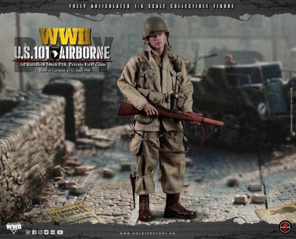 Soldier Story Scale WWII U.S. 101st AirborneDIV. 1st Battalion 506th PIR 1/6 アクションフィギュア SS-126