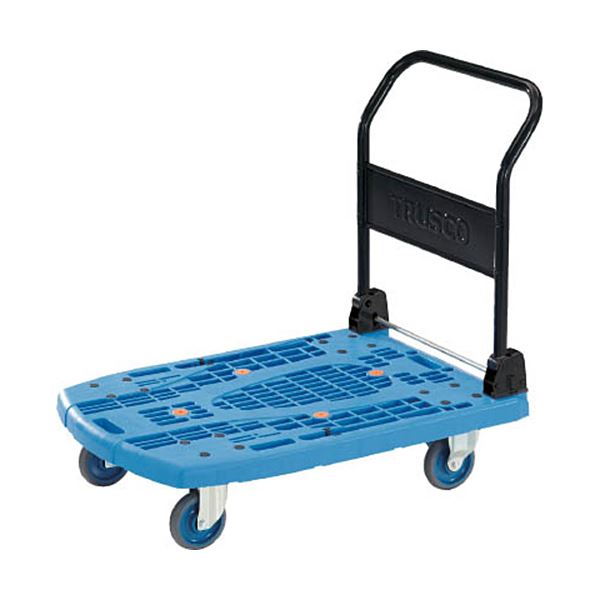 TRUSCOカルティオビッグ 折畳 900x600 ストッパー付 青 MPK-906-B-S 1台