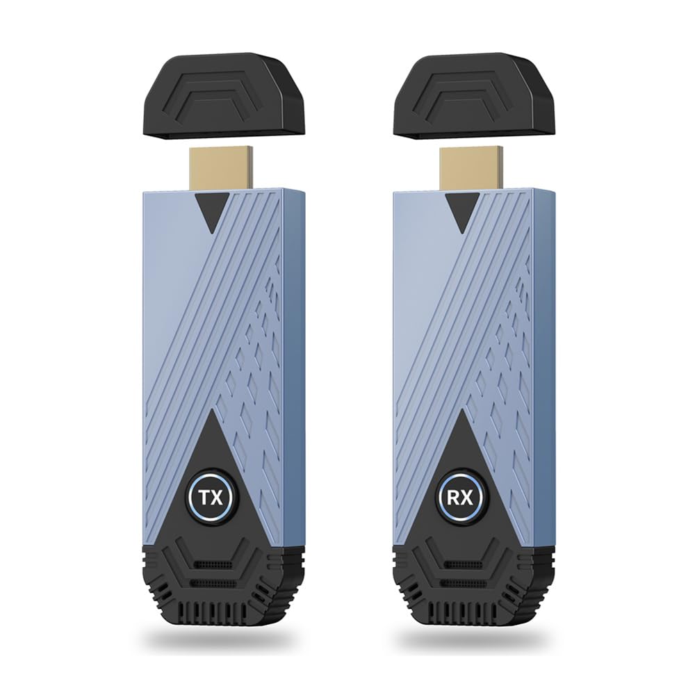 ワイヤレスHDMI 無線 送受信機セット 小型 8台増設可能 収納に便利 無線化 30m安定転送距離 1080P/5Ghz WIFI&設定不要 映像音声同期出力