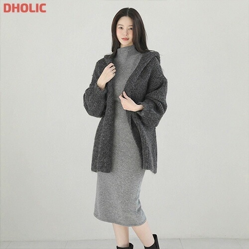 [メガ割りSALE]フードルーズオープンカーディガン