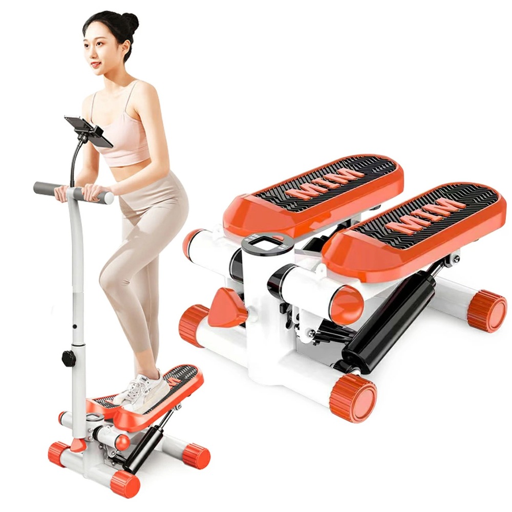 ステッパー ハンドル付き 静音 ツイストステッパー ステップ運動 健康器具 美脚 足踏み 健康ステッパー ダイエット 高齢者 運動器具 デジタルモニター 室内 ステップ トレーニング スタン