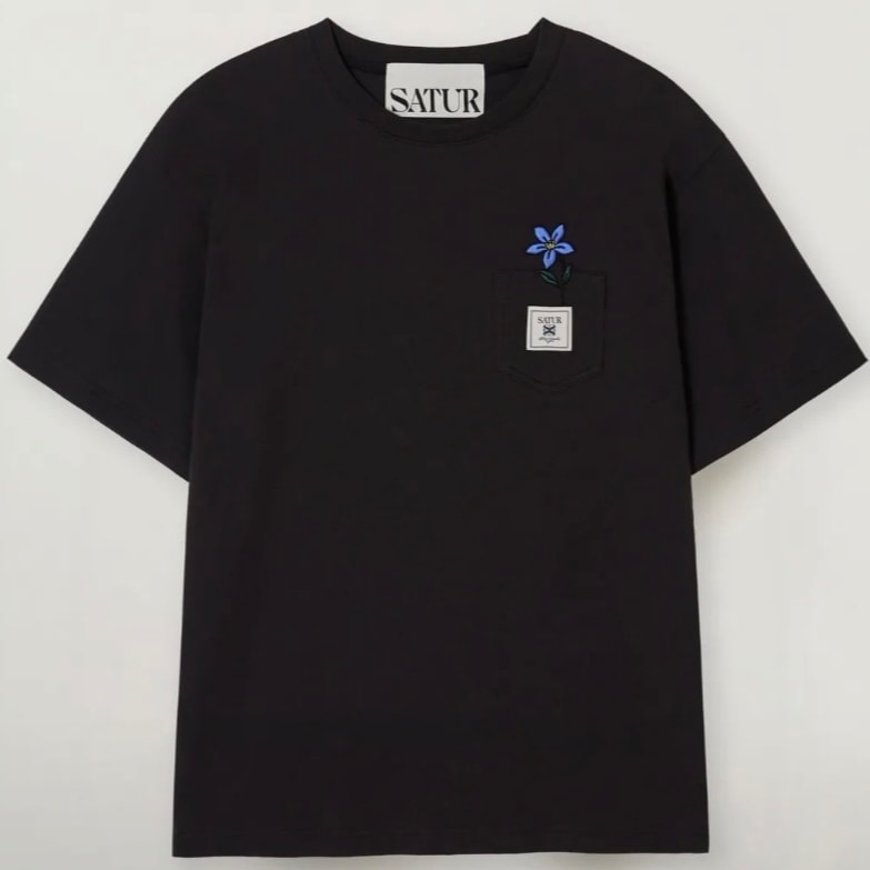 フラワーポケット半袖Tシャツ