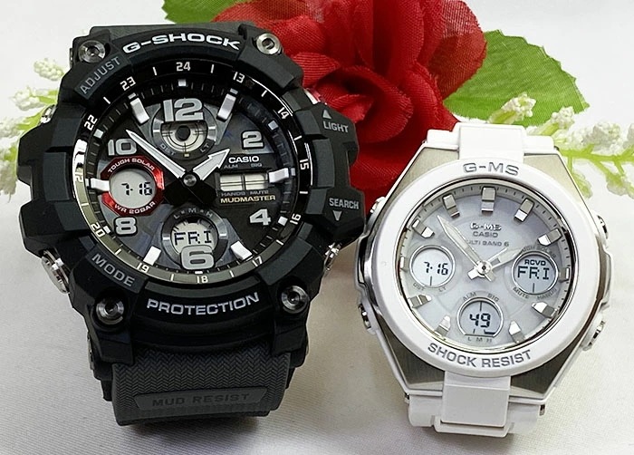 恋人たちのGショックペア G-SHOCK BABY-G ペアウォッチ カシオ 2本セット 電波ソーラー GWG-100-1A8JF MSG-W100-7AJF
