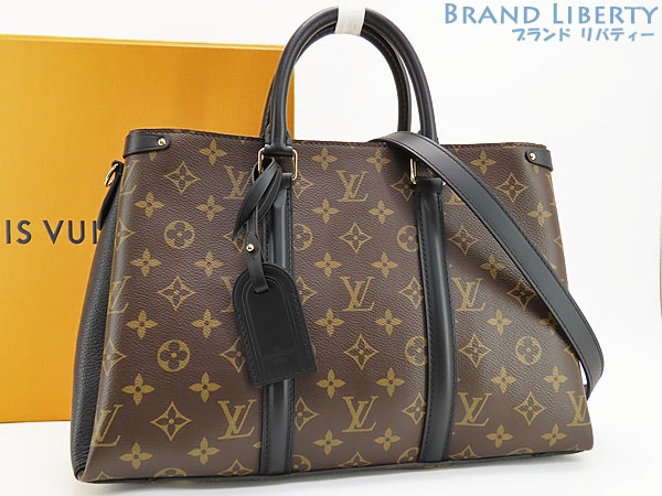新品同様ルイヴィトンモノグラムスフロNVMM2WAYハンドバッグトートバッグショルダーバッグダークブラウンブラックM44817