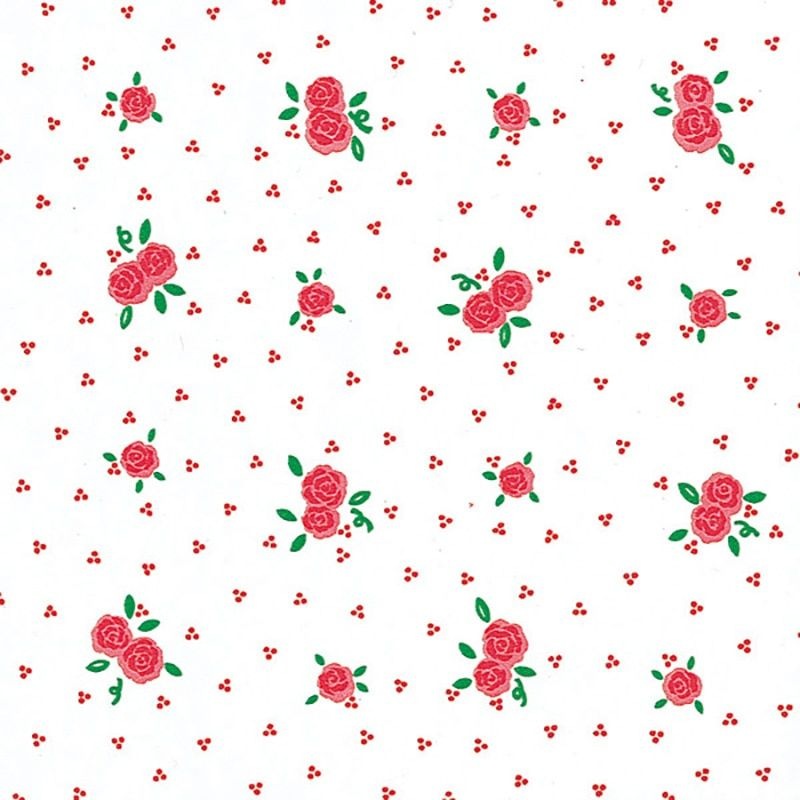 （まとめ買い）シモジマ HEIKO 包装紙 ファンシー柄 半才 メルヘンローズ 100枚 757x530mm ラッピング用品 002302800 [x3セット]