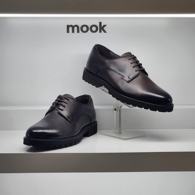 男性ベーシックチャンキーダービーシューズ 412105 VL TZHP1SD 18,441円