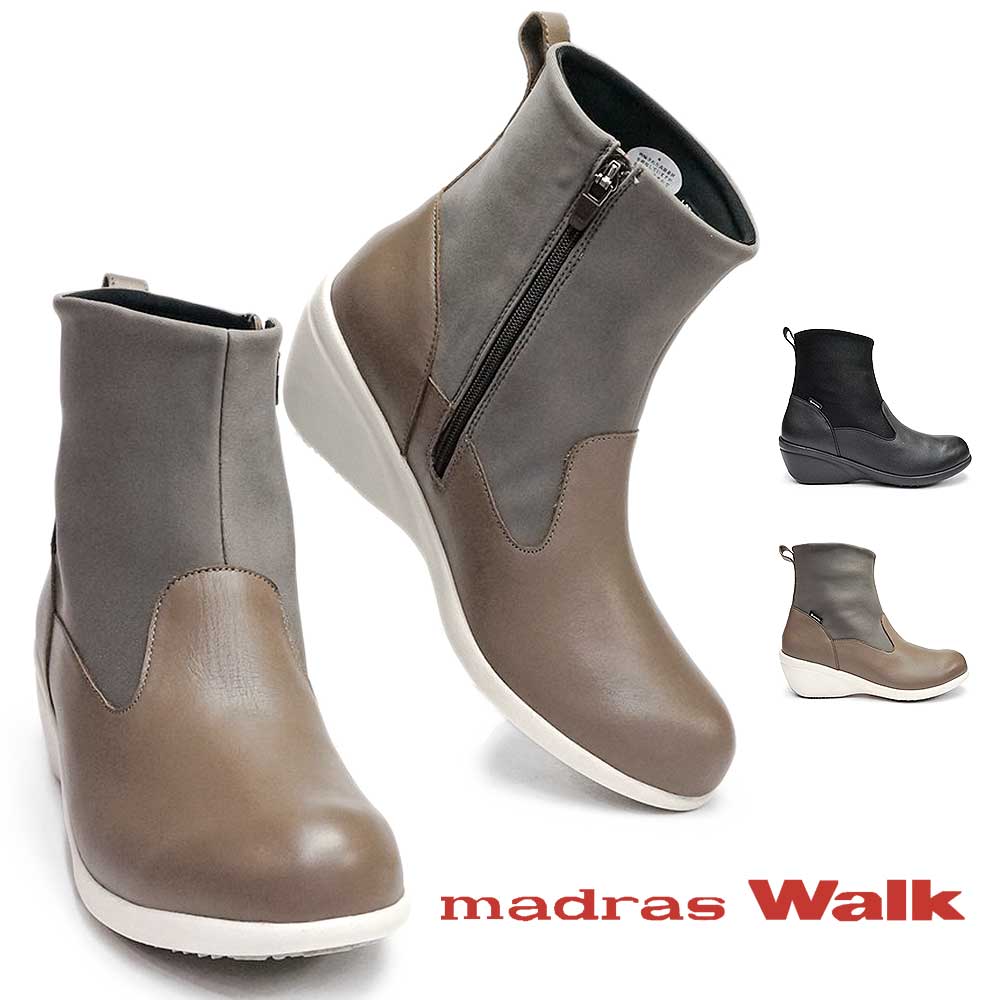 レディース ショートブーツ 防水 MWL1026 ゴアテックス 本革