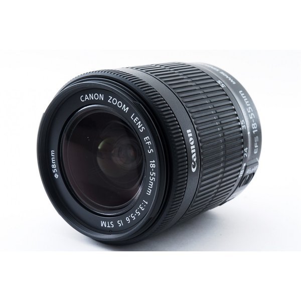 【中古】キヤノン Canon EF-S 18-55mm F3.5-5.6 IS STM 美品 標準ズームレンズ 8,100円