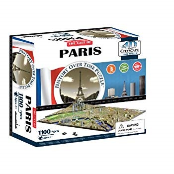 4Dシティスケープ パリ タイムパズル オンラインショッピング 1100ピース 正規品 4年保証 40028