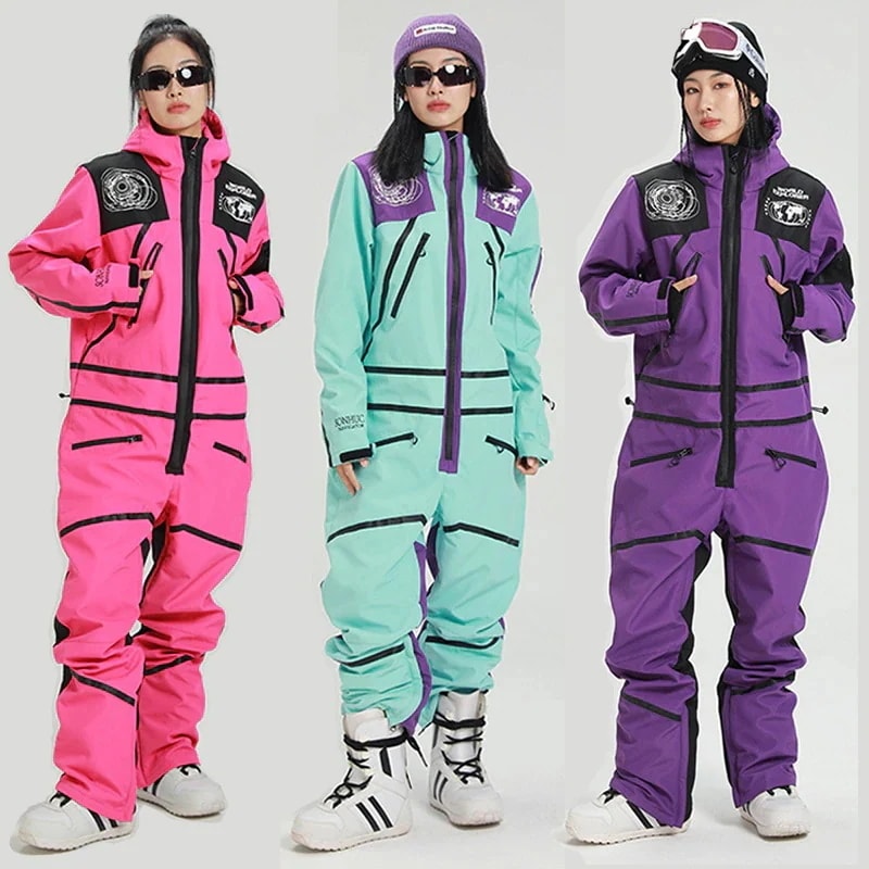 スノボ つなぎ スノボウェア オールインワン スキーウェア スノーボードウェア レディース メンズ スノボーウェア 上下セット セットアップ 防水8000mm
