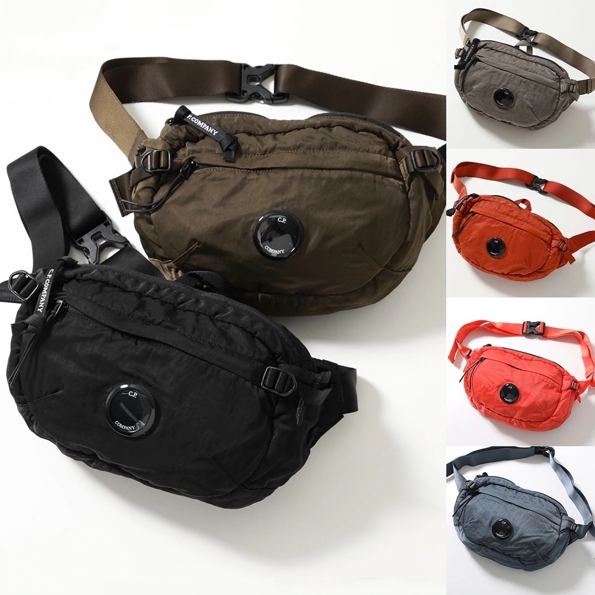 C.P.COMPANY シーピーカンパニー クロスボディバッグ Nylon B Crossbody Pack 18CMAC112A 005269G メンズ ナイロン ショルダーバッグ ロゴ 鞄 カラー