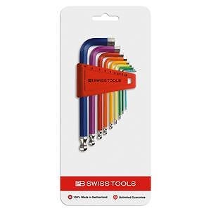 PB SWISS TOOLS 212H-10RBCN ボール付レインボーレンチセット 14,865円