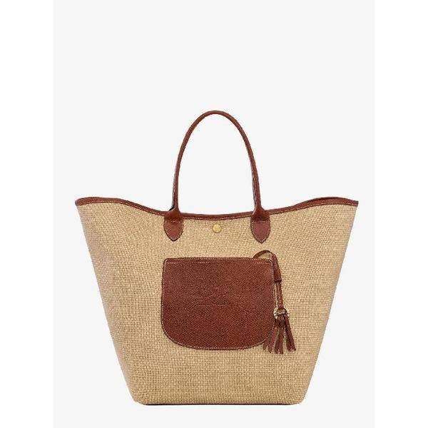 LONGCHAMP PARIS 르 파니에 플리지 라피아와 가죽 숄더백 10308HGK