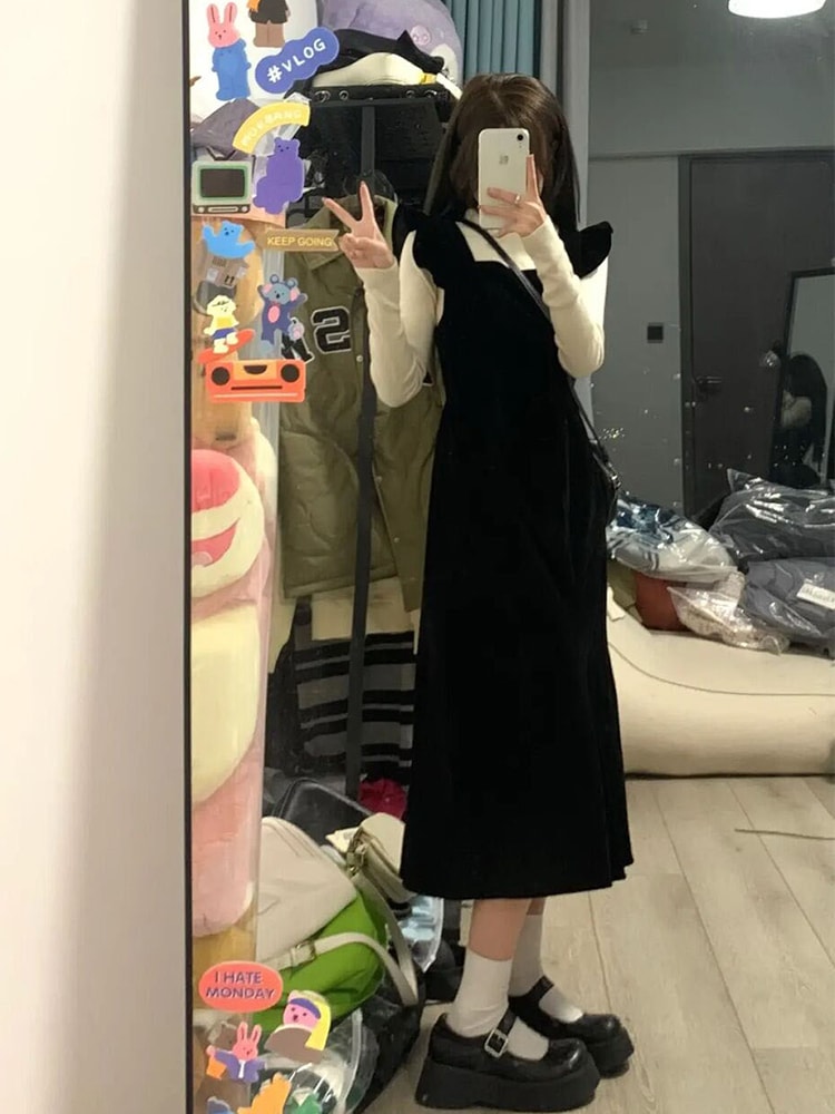 ストラップワンピース子供シーズンジャンパーツーピーススーツ塩系軽装初秋服2023新作 5,259円