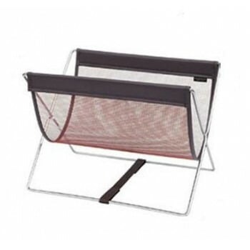 日本製 SAKI（サキ） ミニサイドワゴン メッシュxレザー調PVC Sサイズ R-368 ブラウン