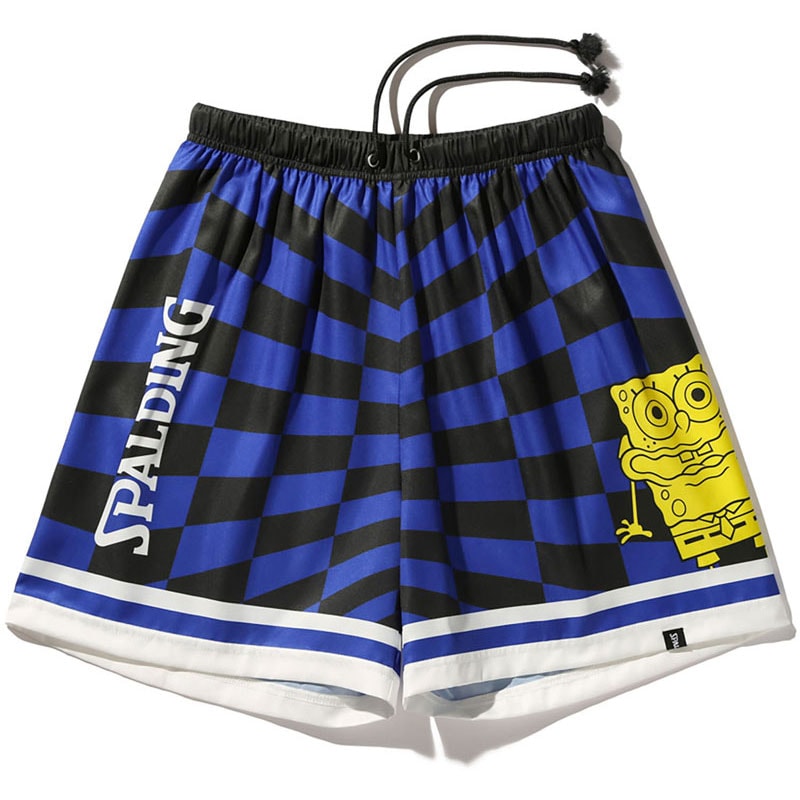 ジュニア 布帛ショーツ スポンジ・ボブ チェッカーフラッグ バスケットボール フハクハーフパンツＪＲ sjp25064s-5810