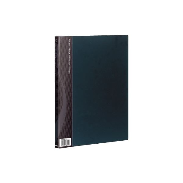 (業務用セット) A4クリアブック 20ポケット ベーシックカラー CB1032D-N ブラック(×10セット)