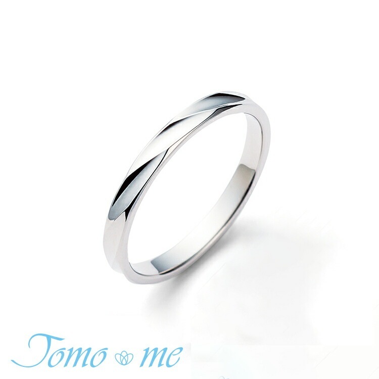 Tomo me トモミ リング soyokaze そよかぜ 結婚指輪 モダンプラチナコレクション 鍛造製法 TM-05 シルバー ダイヤモンド 指輪 カジュアル ストレート 鏡面 カット模様