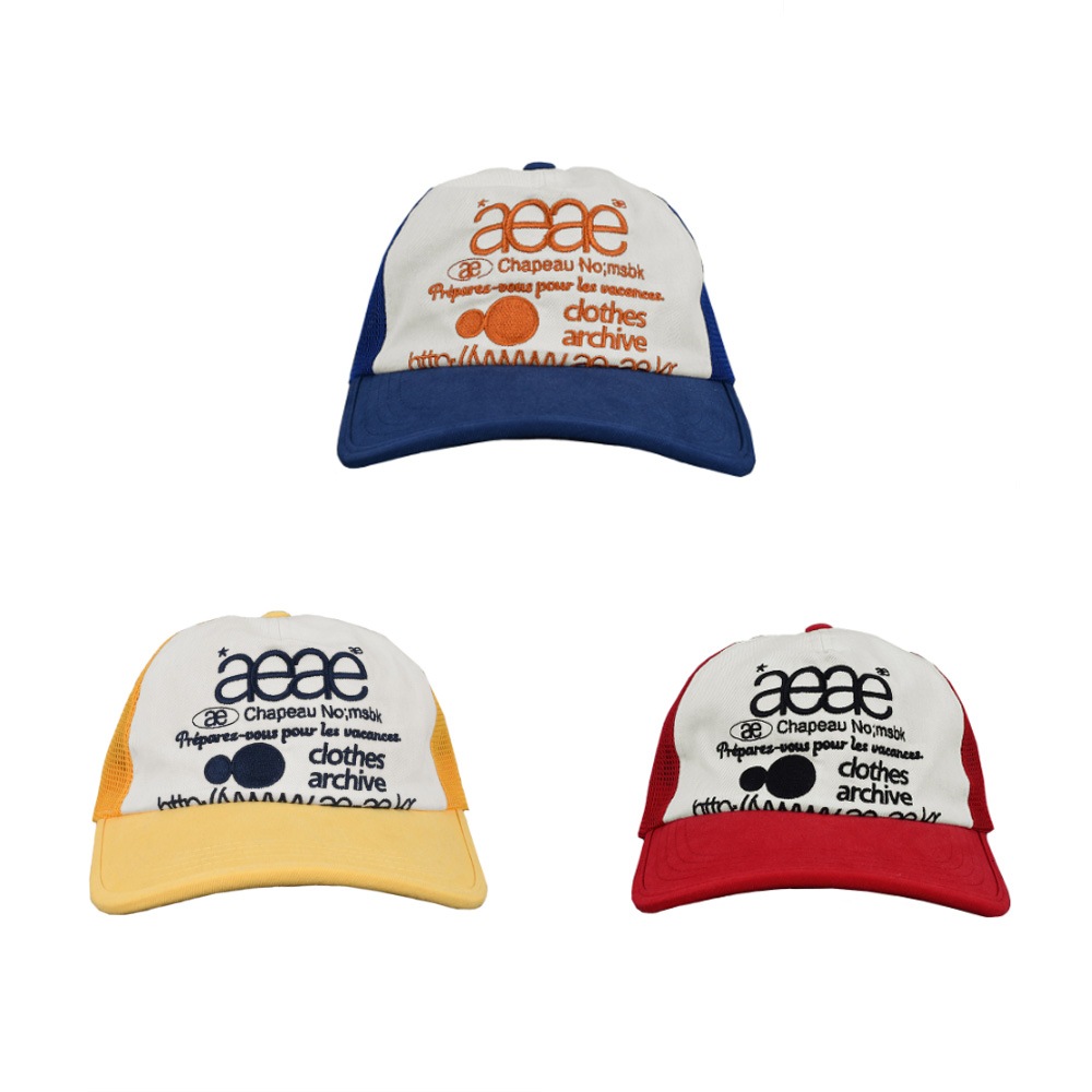 WEB ロゴ キャップ ブラック ブルー オレンジ レッド ブラックイエロー ネイビー (3カラー)