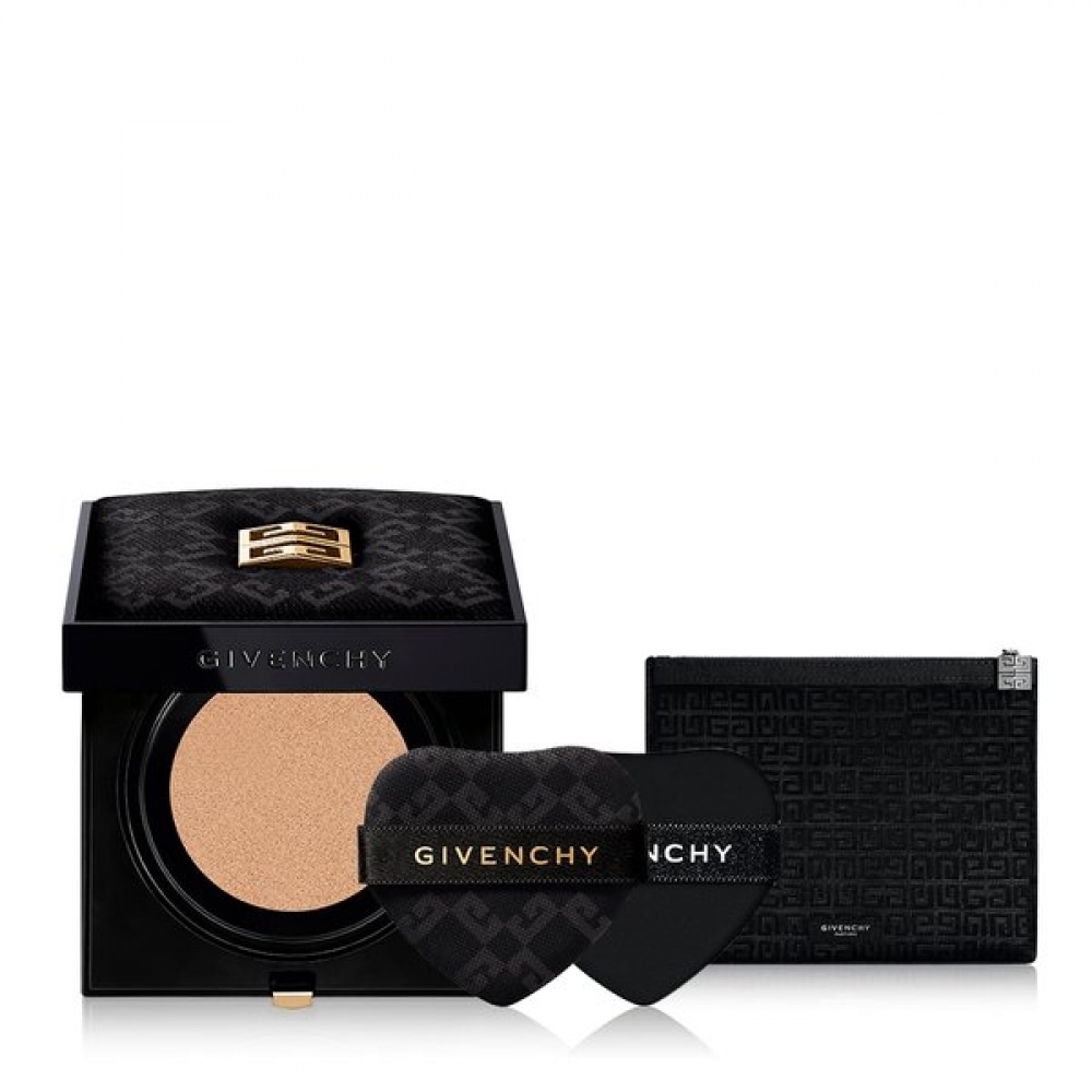 ジバンシィ グロウ クッション セット(+フラットブラックポーチ+ハートパフ1個)