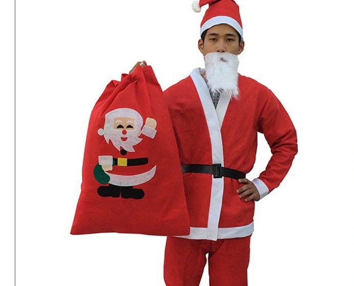 サンタクロースコスプレサンタ 20116年Xmas! Collectionメンズサンタクロース 大きいサイズ帽子ジャケットズボンベルトレッグウォーマ　5点セット素材がベロア/フリーズ選択可