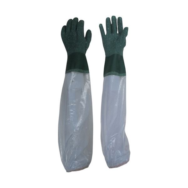 （まとめ）東和コーポレーション ビニスター 腕カバー付 竹 L グリーン 615-L 1双[x5]