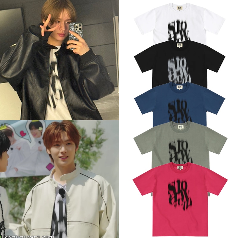 TWS キョンミン着用 ヨンジェ着用 ブラリーロゴ半袖Tシャツ 夏Tシャツ