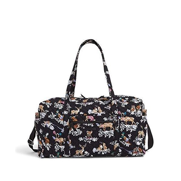 Vera Bradley womens Signature Cotton Duffel Travel Bag， Merry Mischief， Large 22 US 並行輸入品