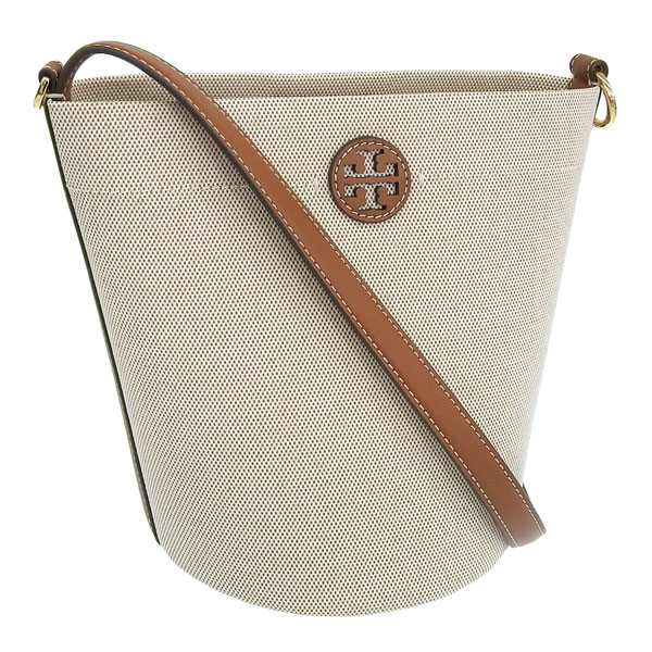 トリーバーチ バッグ レディース ショルダーバッグ アウトレット 2way 斜めがけ キャンバス ベージュ TORY BURCH BLAKE CANVAS BUCKET BAG 163096 928