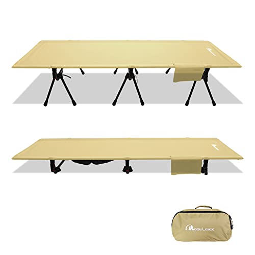 Moon Lence コット キャンプ 第4代 アウトドア ベッド ワイド 2WAY ハイ/ロー切替可能 組立簡易 折りたたみ式 コンパクト キャリーバッグ付き 耐荷重180kg アップグレード版 日