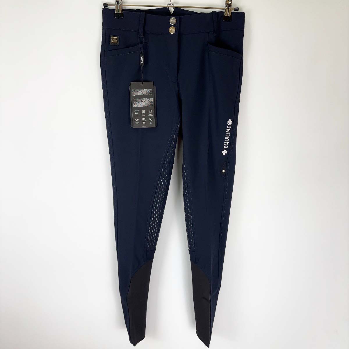 【中古・未使用品】EQUILINE エクイライン DONDER フルグリップ キュロット I44 ネイビー N08989 レディース 乗馬 馬術 18,200円