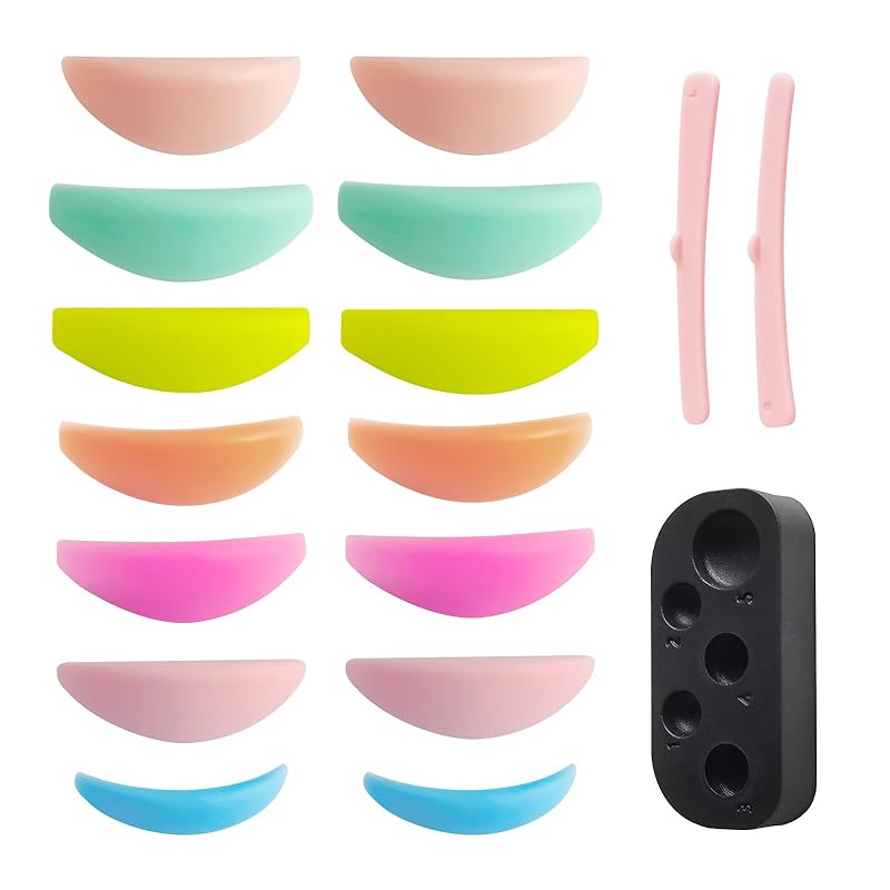 Libeauty ラッシュリフトパッド まつげリフティングツールセット 17個 まつ毛カール眉毛ラメ ツール DIYセット 初心者でも簡単 サロン自宅での使用可