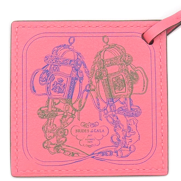 エルメス HERMES バッグチャーム カレナノ スイフト ローズエテ 【BRIDES DE GALA EYELINER/ブリッドドゥガラ アイライナー】 【箱】【中古】