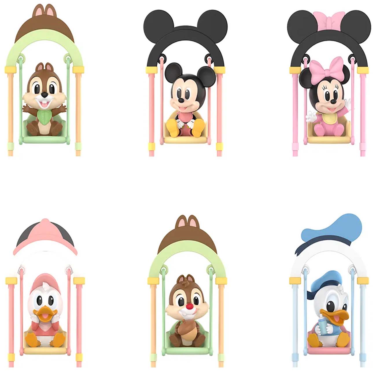 公式正規品POPMART ディズニー スイングシリーズ ガチャポン ブラインドボックス かわいい人形 デスクトップオーナメント ギフト