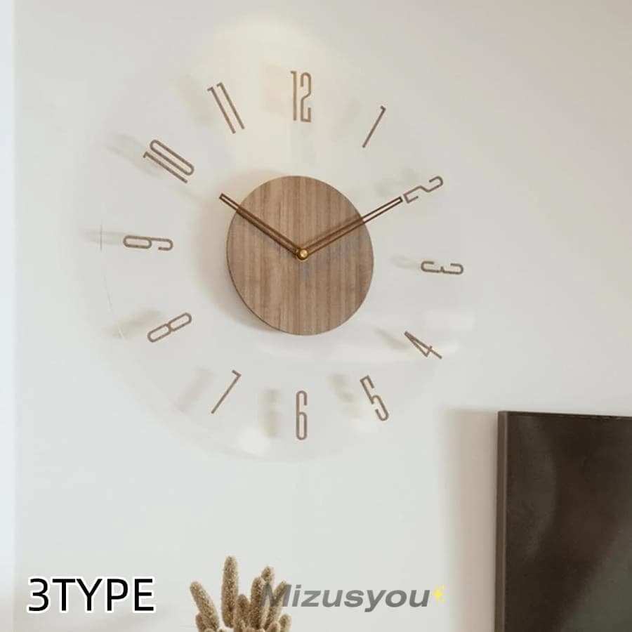 掛け時計 壁掛け時計 電波時計 木製 直径30cm 35cm フレーム厚2.35cm 薄型のデザイン おしゃれ 北欧 CLOCK 静音 連続秒針自