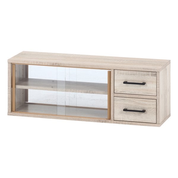 カウンター上収納ラック 80幅/オーク 51494