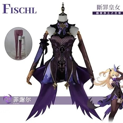 パーティーイベント用品コスチューム一式ハロウィン 断罪の皇女コスチューム コスプレ衣装 Fischl 2023年新作入荷コスプレ フィッシュル スーツ Genshin 原神 げんしん 7,375円