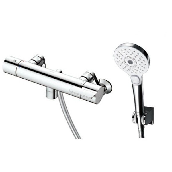 TBV03412J ＧＧシリーズ（浴室用水栓金具） サーモスタット混合水栓 (コンフォートウエーブ3モードめっき・スパウト0mm)